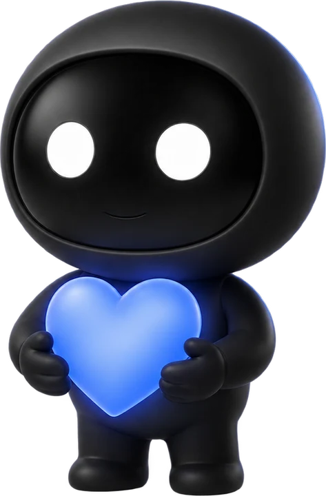 The XSIV Observer holding a glowing heart